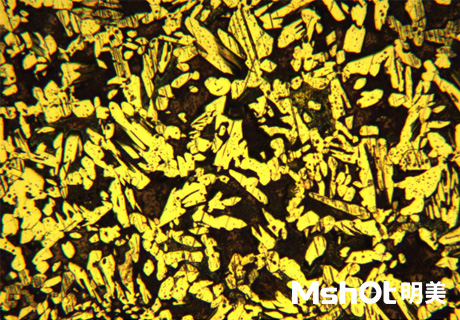 金屬銅塊在金相顯微鏡下長什么樣子？